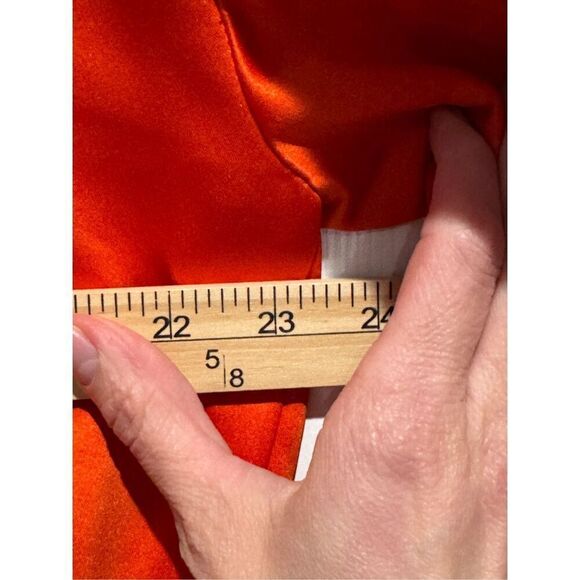 NWT ONLY THE BLIND Cherry Red Satin MOTORCYCLE BOMBER Unisex Small - Picture 10 of 16